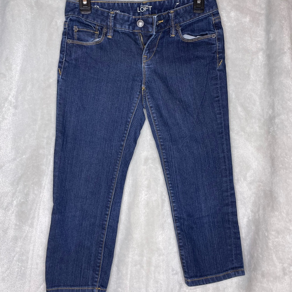Ann Taylor LOFT Crop Jeans, Size 0P